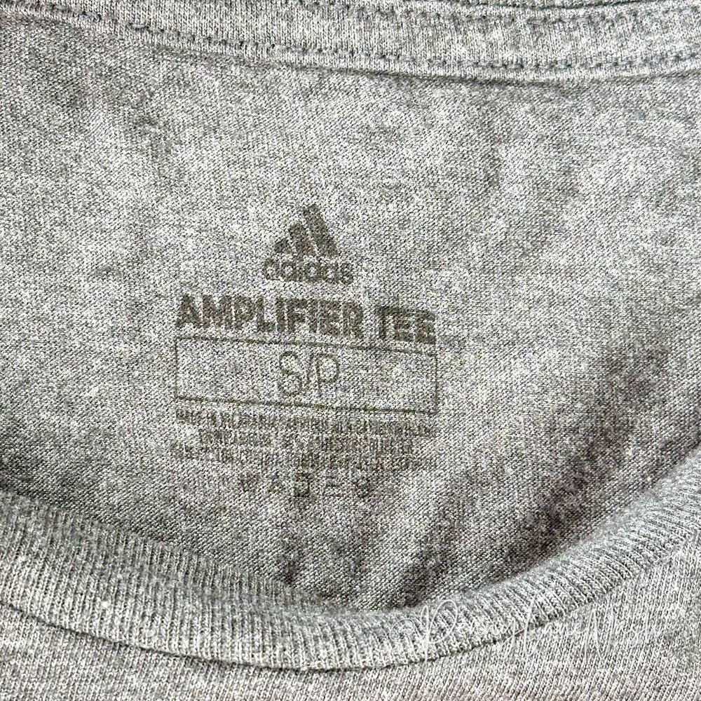 Adidas Amplifier Badge Of Sport Classic Logo T-Shirt Dark Gray - Picture 3 of 7